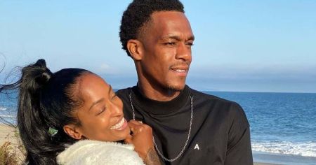 Rajon Rondo poses a picture with girlfriend.